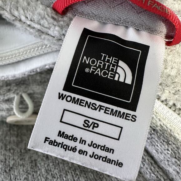 The North Face Womens Pullover Hoodie 1/4 Zip Fleece Gray Pockets - Picture 7 of 7